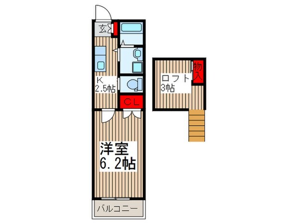 クレセントハウスの物件間取画像